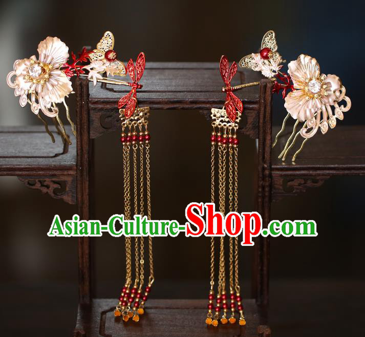China Traditional Wedding Hair Accessories Bride Hair Combs and Tassel Hairpins Hair Sticks China Traditional Wedding Hair Accessories Bride Hair Combs and Tassel Hairpins Hair Sticks