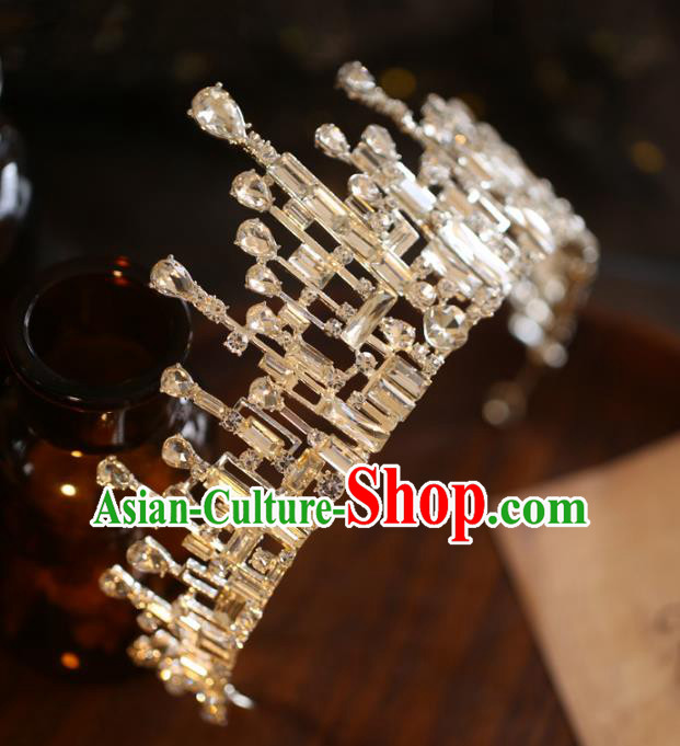 Top Grade Princess Crystal Royal Crown Halloween Hair Accessories Jewelry Wedding Ornaments Top Grade Princess Crystal Royal Crown Halloween Hair Accessories Jewelry Wedding Ornaments