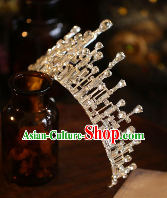 Top Grade Princess Crystal Royal Crown Halloween Hair Accessories Jewelry Wedding Ornaments Top Grade Princess Crystal Royal Crown Halloween Hair Accessories Jewelry Wedding Ornaments