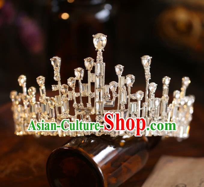 Top Grade Princess Crystal Royal Crown Halloween Hair Accessories Jewelry Wedding Ornaments Top Grade Princess Crystal Royal Crown Halloween Hair Accessories Jewelry Wedding Ornaments