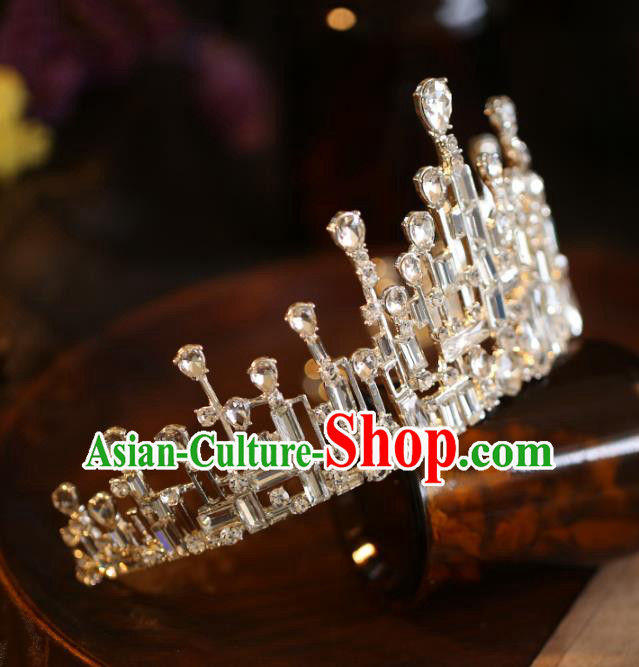 Top Grade Princess Crystal Royal Crown Halloween Hair Accessories Jewelry Wedding Ornaments Top Grade Princess Crystal Royal Crown Halloween Hair Accessories Jewelry Wedding Ornaments