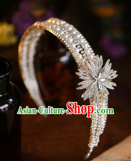 Top Grade Hair Accessories Bride Royal Crown Jewelry Wedding Ornaments Pearls Hair Clasp Top Grade Hair Accessories Bride Royal Crown Jewelry Wedding Ornaments Pearls Hair Clasp