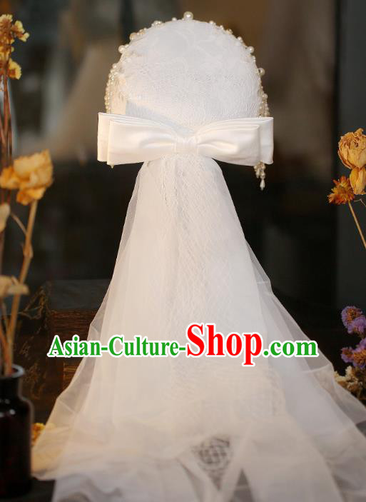 Top Grade French Bride Hair Accessories European Wedding Lace Hat Headwear Top Grade French Bride Hair Accessories European Wedding Lace Hat Headwear