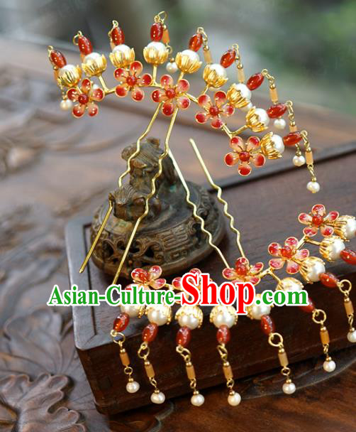 China Traditional Wedding Hair Sticks Ancient Queen Hair Accessories Tassel Hairpins Full Set China Traditional Wedding Hair Sticks Ancient Queen Hair Accessories Tassel Hairpins Full Set