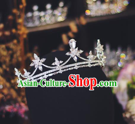 Baroque Retro Zircon Royal Crown European Wedding Bride Hair Accessories Crystal Hair Clasp Baroque Retro Zircon Royal Crown European Wedding Bride Hair Accessories Crystal Hair Clasp