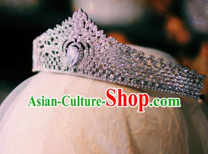 Baroque Princess Retro Royal Crown Crystal Hair Clasp European Wedding Bride Hair Accessories Baroque Princess Retro Royal Crown Crystal Hair Clasp European Wedding Bride Hair Accessories
