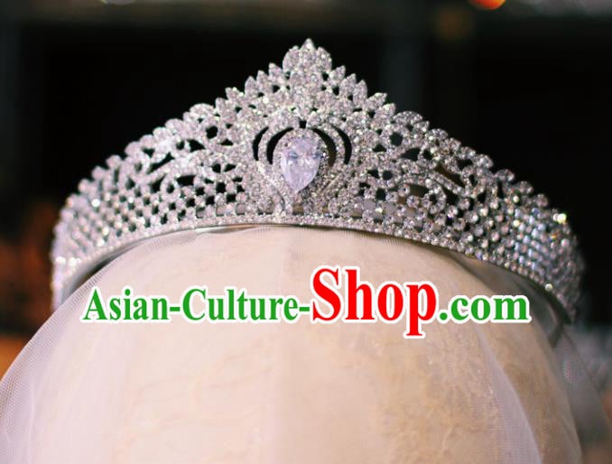 Baroque Princess Retro Royal Crown Crystal Hair Clasp European Wedding Bride Hair Accessories Baroque Princess Retro Royal Crown Crystal Hair Clasp European Wedding Bride Hair Accessories