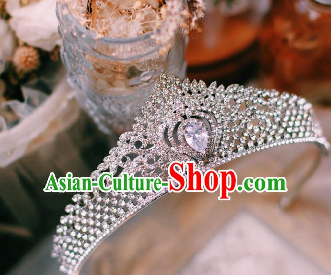 Baroque Princess Retro Royal Crown Crystal Hair Clasp European Wedding Bride Hair Accessories Baroque Princess Retro Royal Crown Crystal Hair Clasp European Wedding Bride Hair Accessories