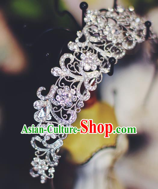 European Wedding Bride Hair Accessories Baroque Princess Retro Royal Crown Crystal Hair Clasp European Wedding Bride Hair Accessories Baroque Princess Retro Royal Crown Crystal Hair Clasp