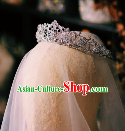 European Wedding Bride Hair Accessories Baroque Princess Retro Royal Crown Crystal Hair Clasp European Wedding Bride Hair Accessories Baroque Princess Retro Royal Crown Crystal Hair Clasp