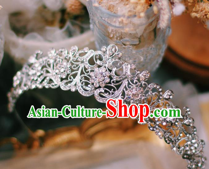 European Wedding Bride Hair Accessories Baroque Princess Retro Royal Crown Crystal Hair Clasp European Wedding Bride Hair Accessories Baroque Princess Retro Royal Crown Crystal Hair Clasp