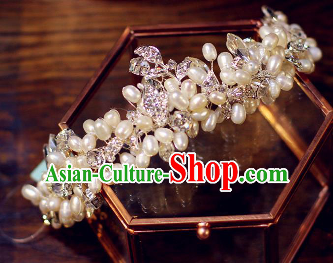 Baroque Retro Royal Crown European Wedding Bride Hair Accessories Princess Pearls Hair Clasp Baroque Retro Royal Crown European Wedding Bride Hair Accessories Princess Pearls Hair Clasp
