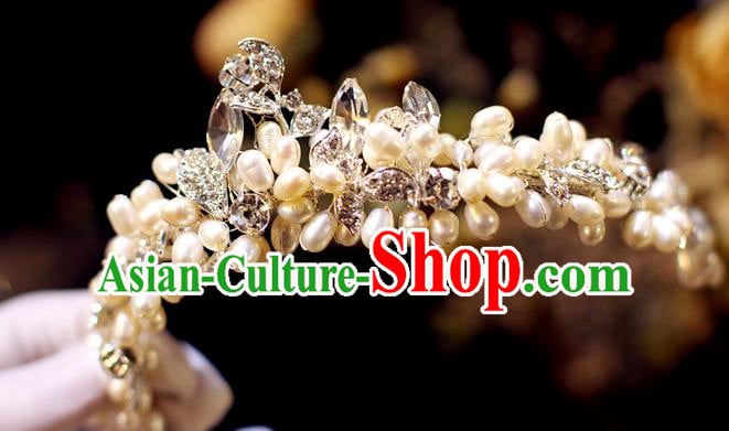 Baroque Retro Royal Crown European Wedding Bride Hair Accessories Princess Pearls Hair Clasp Baroque Retro Royal Crown European Wedding Bride Hair Accessories Princess Pearls Hair Clasp