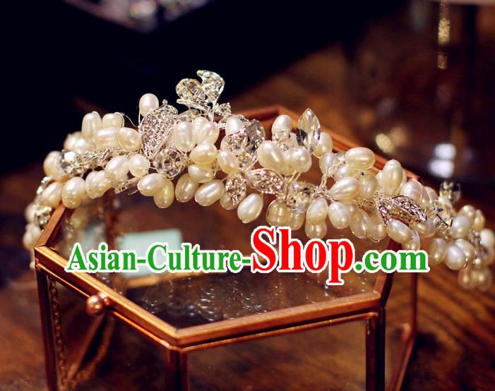 Baroque Retro Royal Crown European Wedding Bride Hair Accessories Princess Pearls Hair Clasp Baroque Retro Royal Crown European Wedding Bride Hair Accessories Princess Pearls Hair Clasp