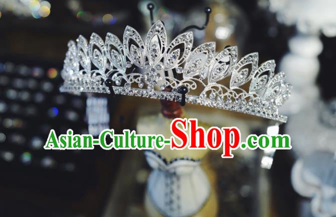 Handmade Wedding Bride Hair Accessories European Queen Hair Clasp Baroque Royal Crown Handmade Wedding Bride Hair Accessories European Queen Hair Clasp Baroque Royal Crown