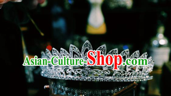 Handmade Wedding Bride Hair Accessories European Queen Hair Clasp Baroque Royal Crown Handmade Wedding Bride Hair Accessories European Queen Hair Clasp Baroque Royal Crown
