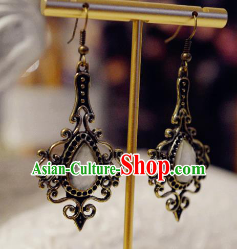 Top Grade Baroque Bride Ear Jewelry European Black Earrings Accessories Top Grade Baroque Bride Ear Jewelry European Black Earrings Accessories
