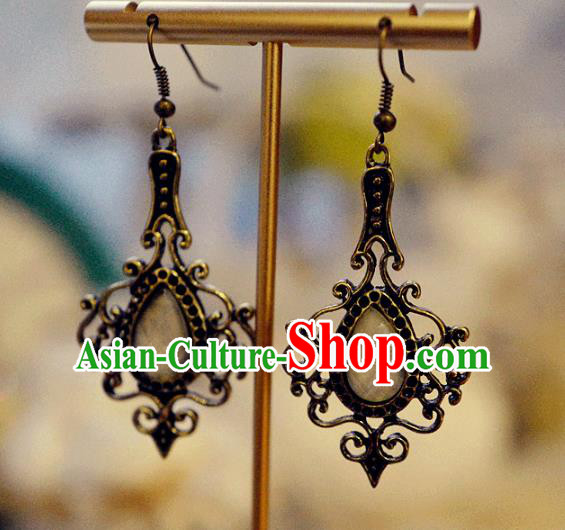 Top Grade Baroque Bride Ear Jewelry European Black Earrings Accessories Top Grade Baroque Bride Ear Jewelry European Black Earrings Accessories