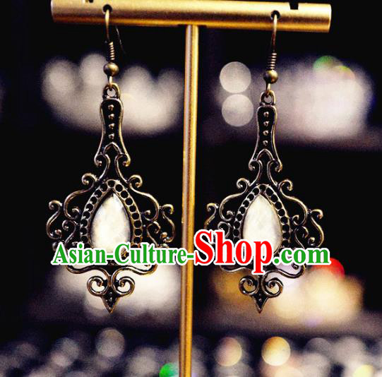 Top Grade Baroque Bride Ear Jewelry European Black Earrings Accessories Top Grade Baroque Bride Ear Jewelry European Black Earrings Accessories