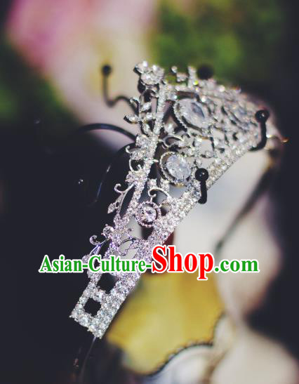 Handmade Wedding Crystal Hair Accessories Baroque Bride Royal Crown European Court Princess Headwear Handmade Wedding Crystal Hair Accessories Baroque Bride Royal Crown European Court Princess Headwear
