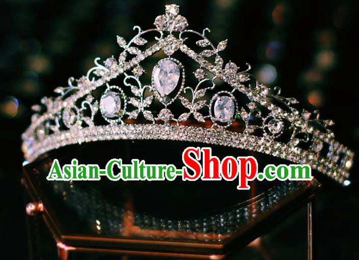 Handmade Wedding Crystal Hair Accessories Baroque Bride Royal Crown European Court Princess Headwear Handmade Wedding Crystal Hair Accessories Baroque Bride Royal Crown European Court Princess Headwear