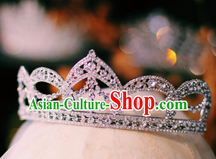 Handmade Baroque Bride Royal Crown European Court Princess Headwear Wedding Crystal Hair Accessories Handmade Baroque Bride Royal Crown European Court Princess Headwear Wedding Crystal Hair Accessories