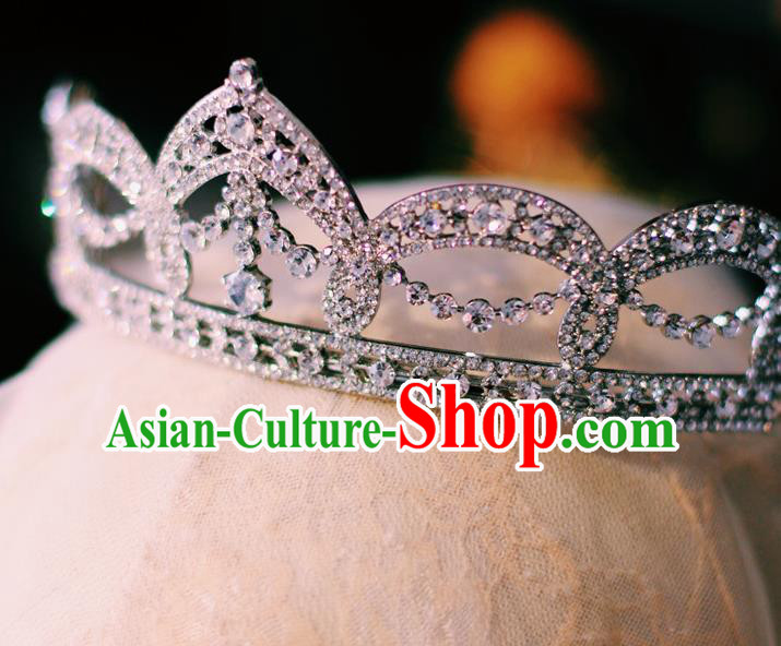 Handmade Baroque Bride Royal Crown European Court Princess Headwear Wedding Crystal Hair Accessories Handmade Baroque Bride Royal Crown European Court Princess Headwear Wedding Crystal Hair Accessories