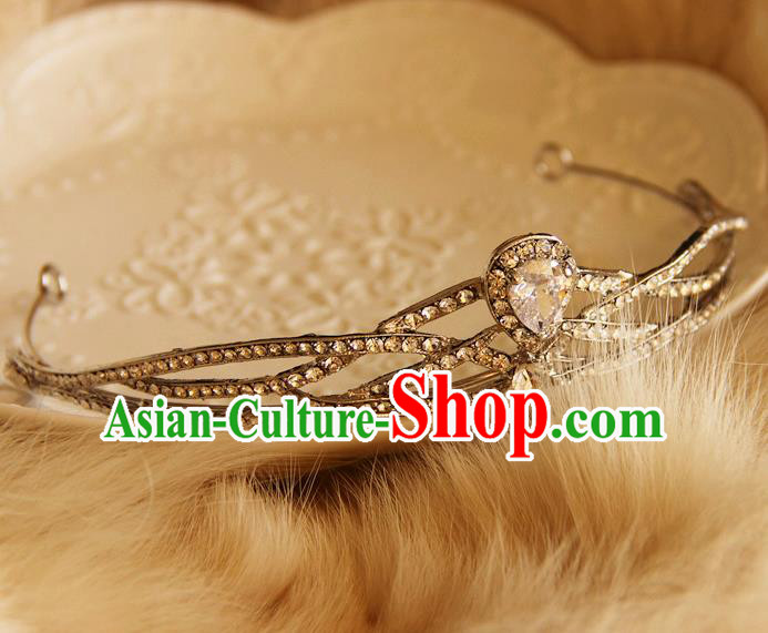 Handmade Wedding Jewelry Accessories European Court Princess Headwear Baroque Zircon Royal Crown Handmade Wedding Jewelry Accessories European Court Princess Headwear Baroque Zircon Royal Crown