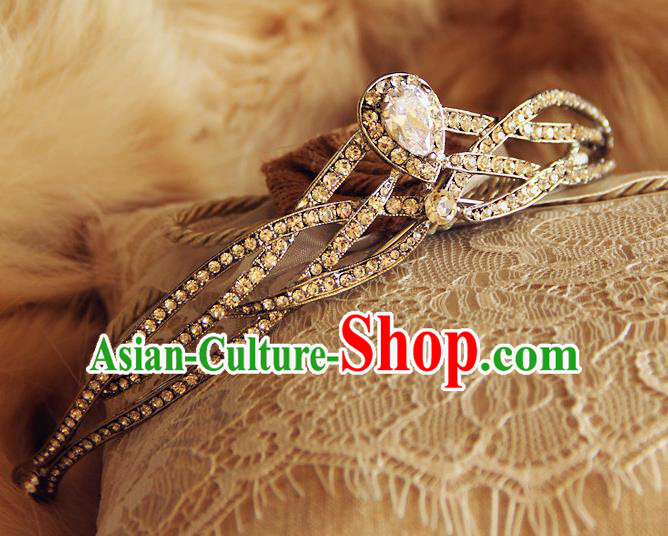 Handmade Wedding Jewelry Accessories European Court Princess Headwear Baroque Zircon Royal Crown Handmade Wedding Jewelry Accessories European Court Princess Headwear Baroque Zircon Royal Crown