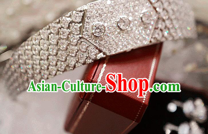 Handmade Wedding Luxury Jewelry Accessories Baroque Zircon Royal Crown European Princess Headwear Handmade Wedding Luxury Jewelry Accessories Baroque Zircon Royal Crown European Princess Headwear