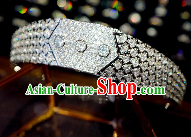 Handmade Wedding Luxury Jewelry Accessories Baroque Zircon Royal Crown European Princess Headwear Handmade Wedding Luxury Jewelry Accessories Baroque Zircon Royal Crown European Princess Headwear