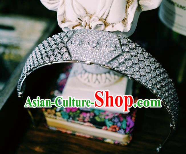 Handmade Wedding Luxury Jewelry Accessories Baroque Zircon Royal Crown European Princess Headwear Handmade Wedding Luxury Jewelry Accessories Baroque Zircon Royal Crown European Princess Headwear