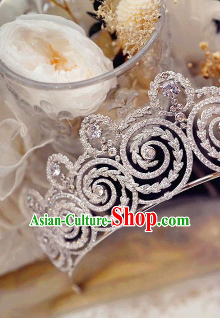 Baroque Zircon Royal Crown European Princess Headwear Handmade Wedding Luxury Jewelry Accessories Baroque Zircon Royal Crown European Princess Headwear Handmade Wedding Luxury Jewelry Accessories