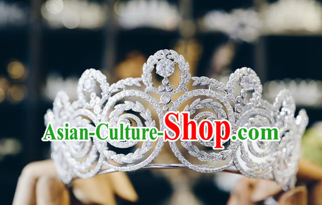 Baroque Zircon Royal Crown European Princess Headwear Handmade Wedding Luxury Jewelry Accessories Baroque Zircon Royal Crown European Princess Headwear Handmade Wedding Luxury Jewelry Accessories