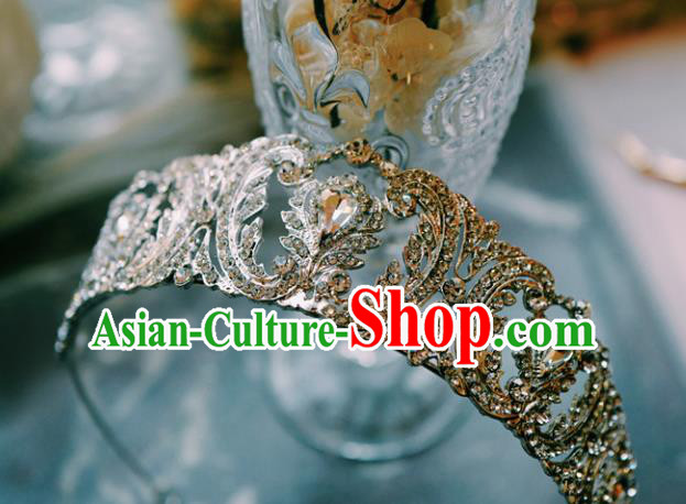 Handmade Court Hair Accessories Baroque Princess Zircon Headwear Retro European Wedding Royal Crown Handmade Court Hair Accessories Baroque Princess Zircon Headwear Retro European Wedding Royal Crown