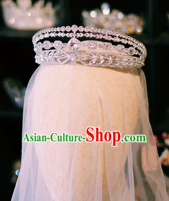 Baroque Court Hair Jewelry Princess Zircon Royal Crown European Wedding Bride Hair Accessories Baroque Court Hair Jewelry Princess Zircon Royal Crown European Wedding Bride Hair Accessories