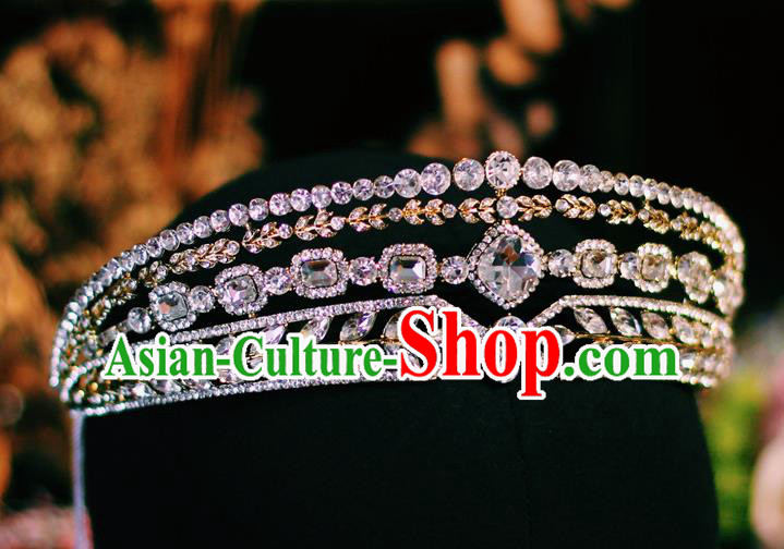 Baroque Court Hair Jewelry Princess Zircon Royal Crown European Wedding Bride Hair Accessories Baroque Court Hair Jewelry Princess Zircon Royal Crown European Wedding Bride Hair Accessories