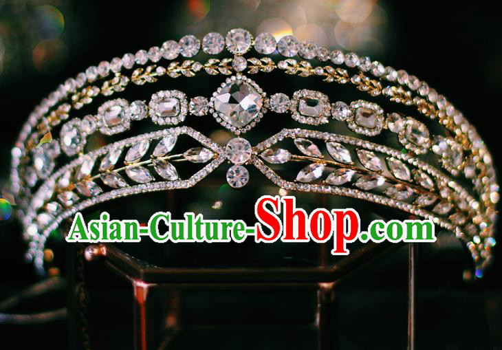 Baroque Court Hair Jewelry Princess Zircon Royal Crown European Wedding Bride Hair Accessories Baroque Court Hair Jewelry Princess Zircon Royal Crown European Wedding Bride Hair Accessories