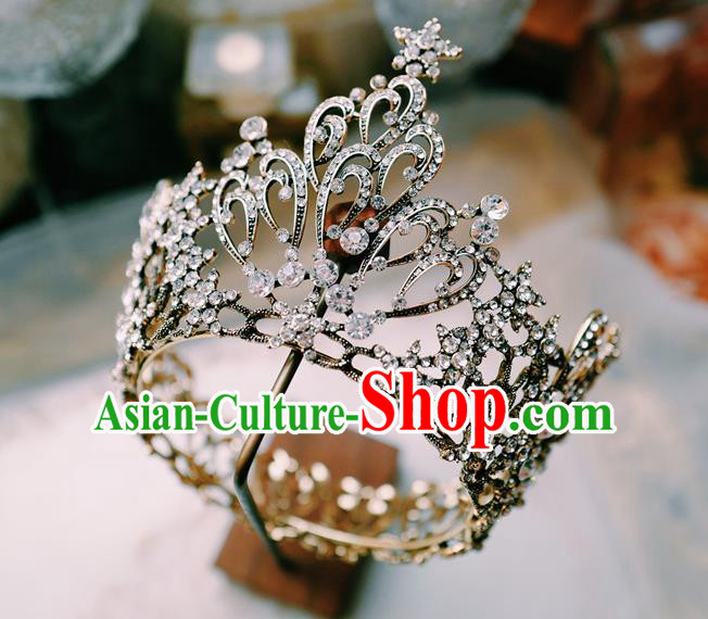 Baroque Little Round Royal Crown Handmade Wedding Jewelry Accessories European Princess Headwear Baroque Little Round Royal Crown Handmade Wedding Jewelry Accessories European Princess Headwear