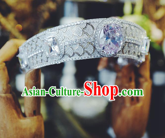 European Queen Zircon Royal Crown Baroque Court Hair Jewelry Wedding Bride Hair Accessories European Queen Zircon Royal Crown Baroque Court Hair Jewelry Wedding Bride Hair Accessories