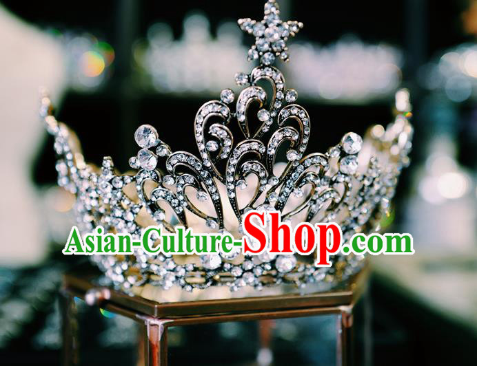 Baroque Little Round Royal Crown Handmade Wedding Jewelry Accessories European Princess Headwear Baroque Little Round Royal Crown Handmade Wedding Jewelry Accessories European Princess Headwear
