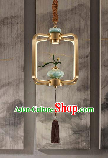 Chinese Traditional Handmade Ceiling Lantern Classical Ceramics Vase Lamp Chinese Traditional Handmade Ceiling Lantern Classical Ceramics Vase Lamp