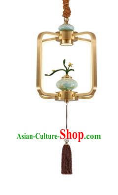 Chinese Traditional Handmade Ceiling Lantern Classical Ceramics Vase Lamp Chinese Traditional Handmade Ceiling Lantern Classical Ceramics Vase Lamp