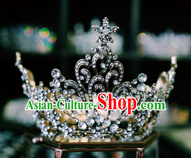 Baroque Little Round Royal Crown Handmade Wedding Jewelry Accessories European Princess Headwear Baroque Little Round Royal Crown Handmade Wedding Jewelry Accessories European Princess Headwear