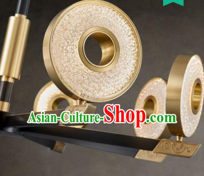 Chinese Traditional Classical Brass Lamp Handmade Six Light Ceiling Lantern Chinese Traditional Classical Brass Lamp Handmade Six Light Ceiling Lantern