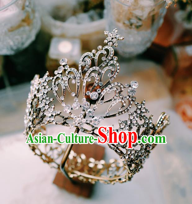 Baroque Little Round Royal Crown Handmade Wedding Jewelry Accessories European Princess Headwear Baroque Little Round Royal Crown Handmade Wedding Jewelry Accessories European Princess Headwear