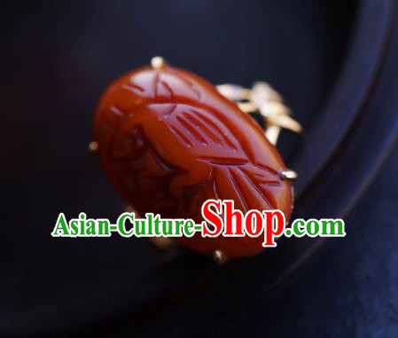 Chinese Traditional Carving Beeswax Ring Ancient Wedding Jewelry Accessories Chinese Traditional Carving Beeswax Ring Ancient Wedding Jewelry Accessories
