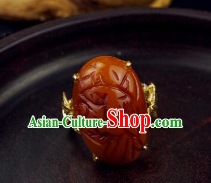 Chinese Traditional Carving Beeswax Ring Ancient Wedding Jewelry Accessories Chinese Traditional Carving Beeswax Ring Ancient Wedding Jewelry Accessories