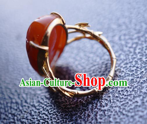 Chinese Traditional Carving Beeswax Ring Ancient Wedding Jewelry Accessories Chinese Traditional Carving Beeswax Ring Ancient Wedding Jewelry Accessories