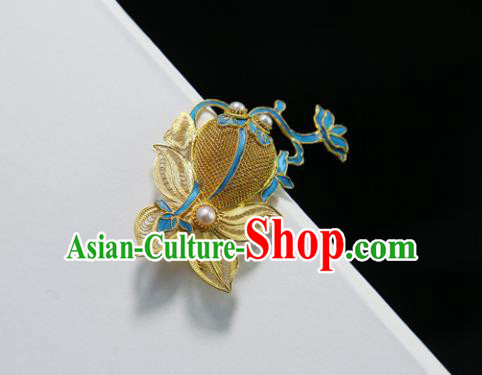 China Classical Cheongsam Goldfish Brooch Traditional Handmade Pearls Breastpin China Classical Cheongsam Goldfish Brooch Traditional Handmade Pearls Breastpin